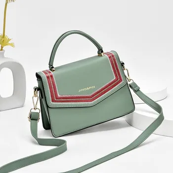 

EURYNOME Fashion Women's Leather Crossbody Shoulder Bag Small Lady Flap Purse Female Bag Valentine Present Gift for Girls