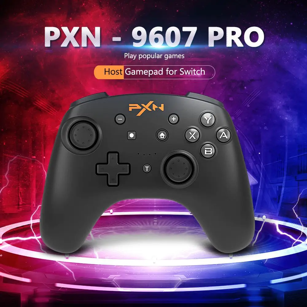 PXN PXN-9607 Pro bluetooth беспроводной геймпад вибрирующий шестиосевой соматосенсорный NFC контроллер для n-переключателей Windows геймпады