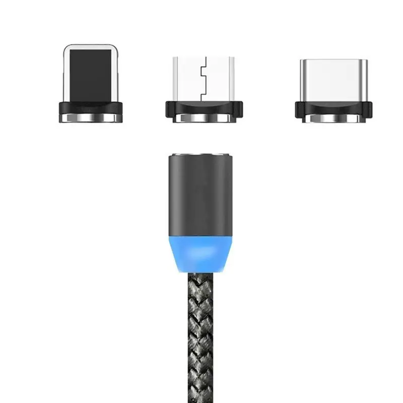 Магнитный кабель для зарядки телефона, автоматическая Адсорбция подзарядки для Android, для IPhone, для type-C