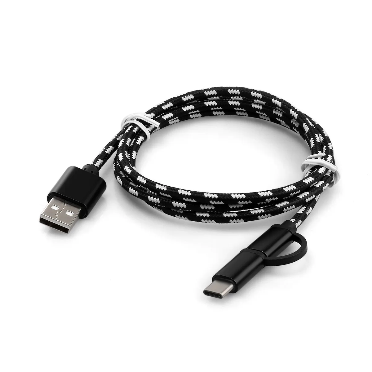 2 в 1 type-C+ микро кабель для быстрой зарядки для samsung Micro Usb кабель для huawei Usb type-c кабель для мобильного телефона Xiaomi