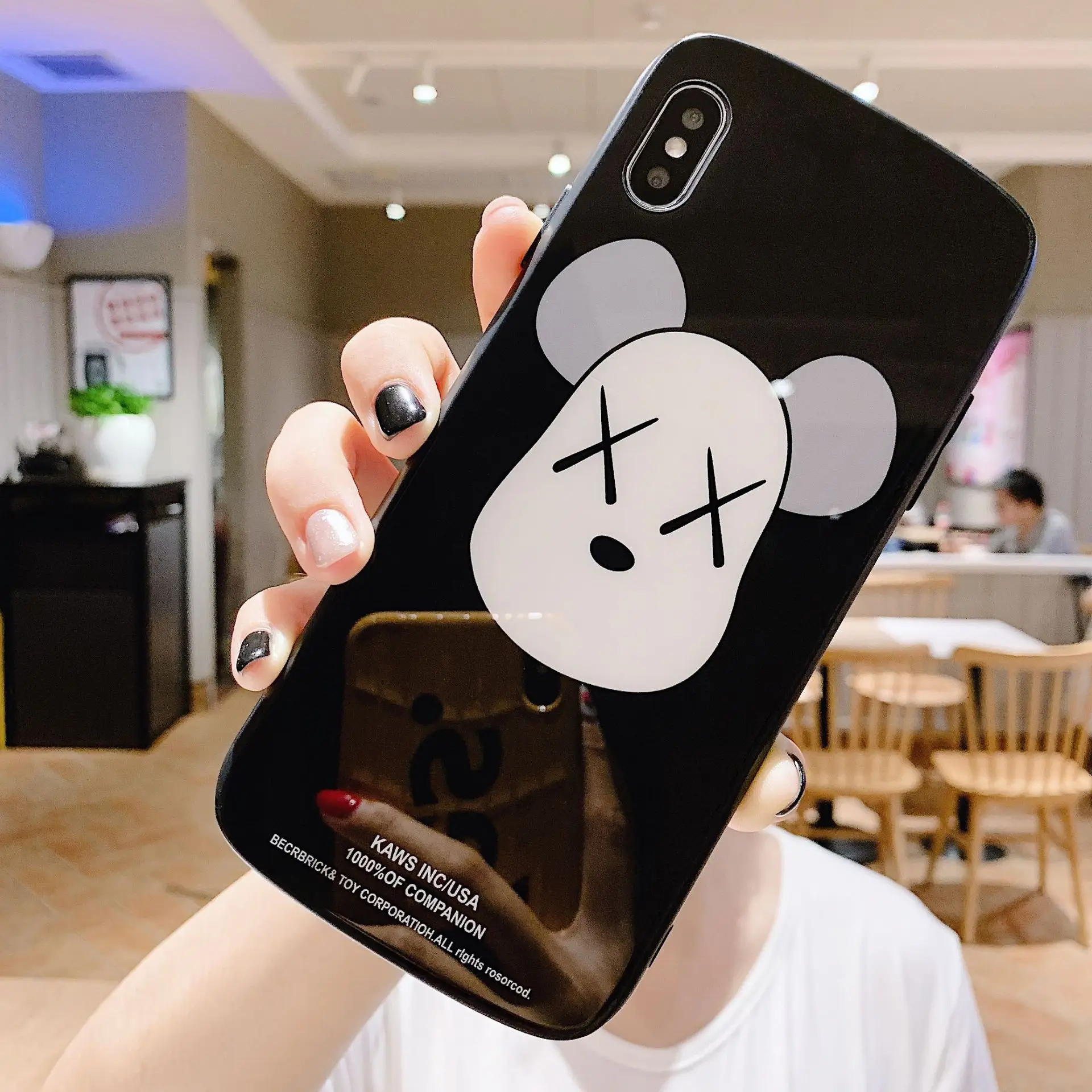 Роскошный чехол из закаленного стекла для iphone 6, 7, 8 Plus, iphone X, XR MAX, зеркальный глянцевый чехол для телефона, для iphone 11pro max - Цвет: 4