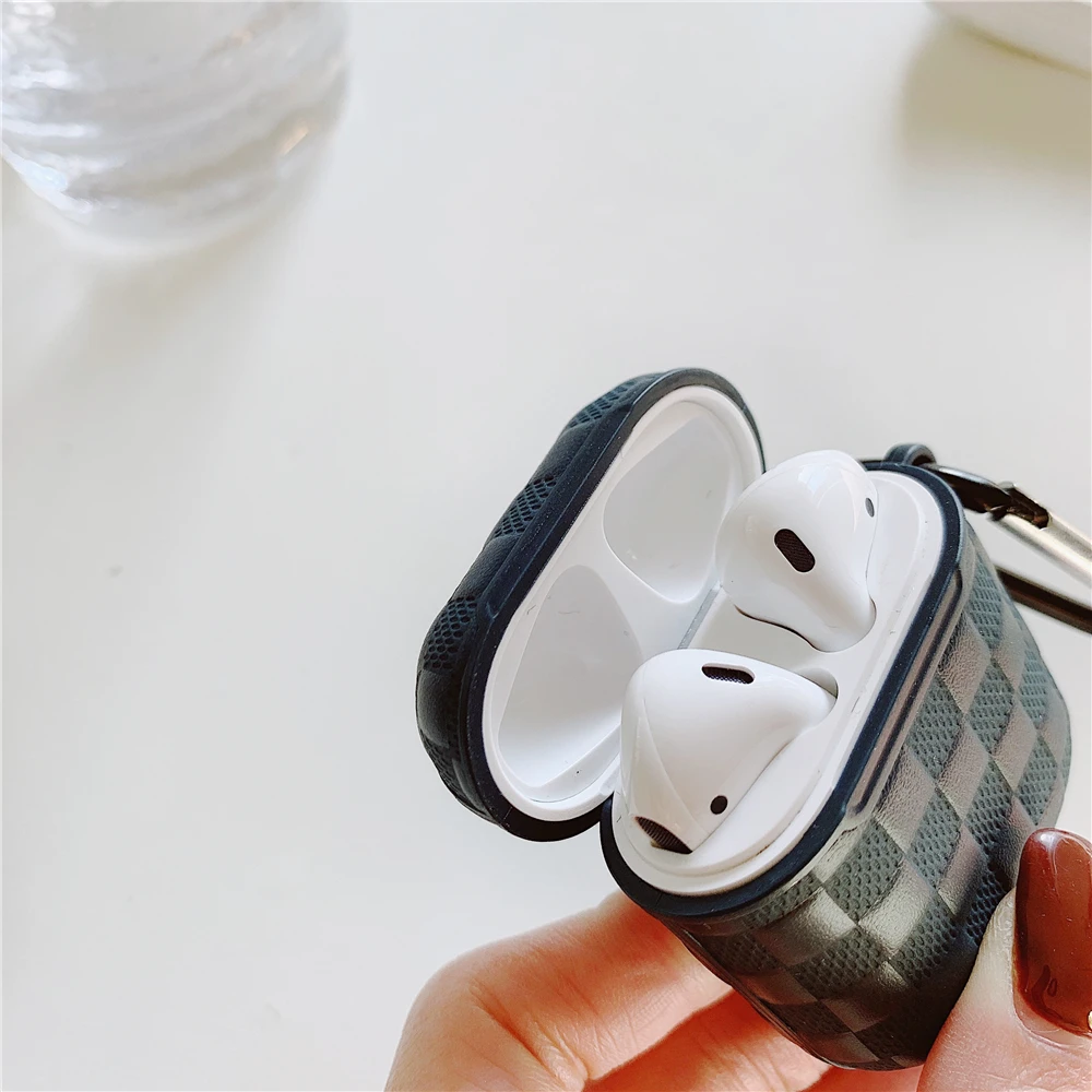 Плетеный мягкий силиконовый чехол для наушников для Apple Airpods 2 1 чехол для защиты воздуха Airpods2 Funda Green Aipods с крючком для ключей