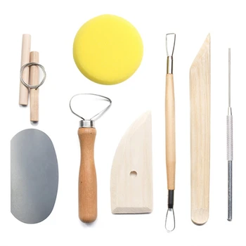 

Ceramic Art Clay Tool Indentation Pen Silicone Pen Multi-Speciality Multi-Function Carving Art Supplies Combination Set