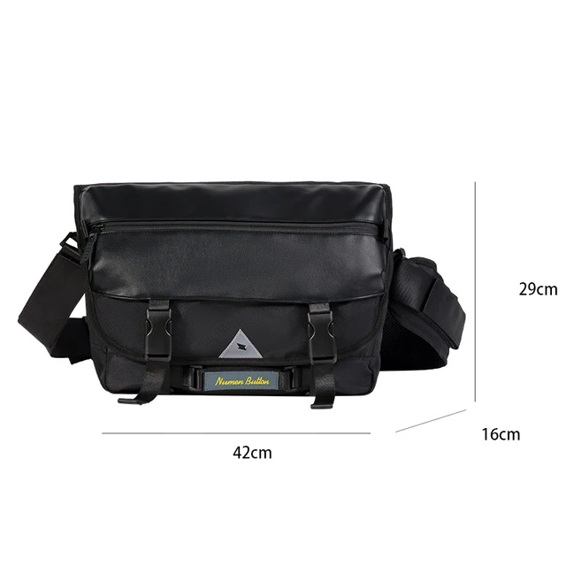 2021 New Casual Fashion Crossbody Bags Men High Quality Leather Nylon Messenger Bags Black Laptop Bag Travel Bag XA697ZC M leatherNylon