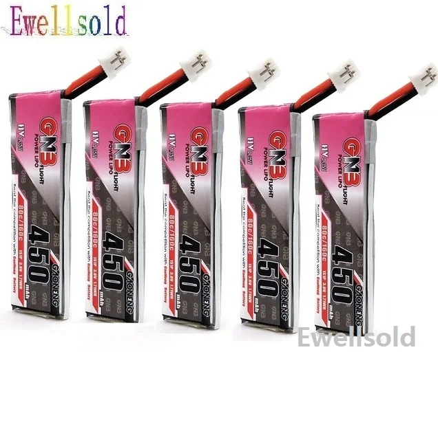2 10 шт. 3 8 в 450 мАч 50/100C 1S HV 4 35 Lipo батарея PH2.0 разъем для Tinyhawk Happymodel Snapper7 Дрон FPV