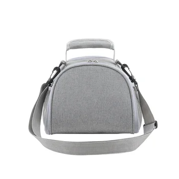 

Thermal Fashion Shoulder Portable Carry Zipper Storage Wear Resistant Oxford Cloth Adjustable Strap School Solid Lunch Bag