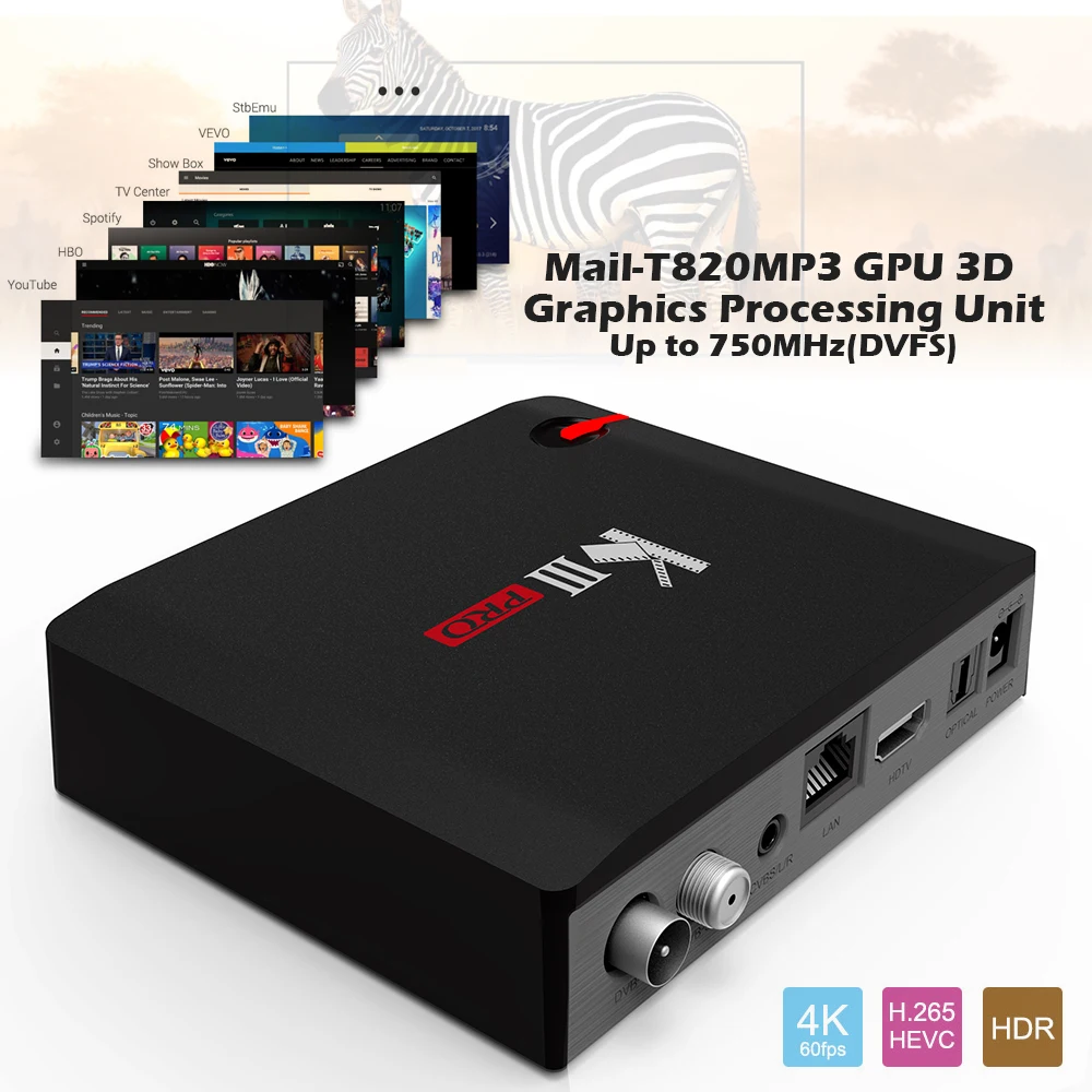 KIII PRO Amlogic S912 Android тв приставк 3 Гб оперативной памяти, 16 Гб встроенной памяти, DVB-S2 DVB-T2 DVB-C декодер+ KI PRO Декодер каналов ка