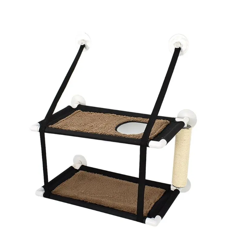 

Cat Window Perch Bed Hanging Hammock Kitten Mat Safe Rest Bed with Suction Cups