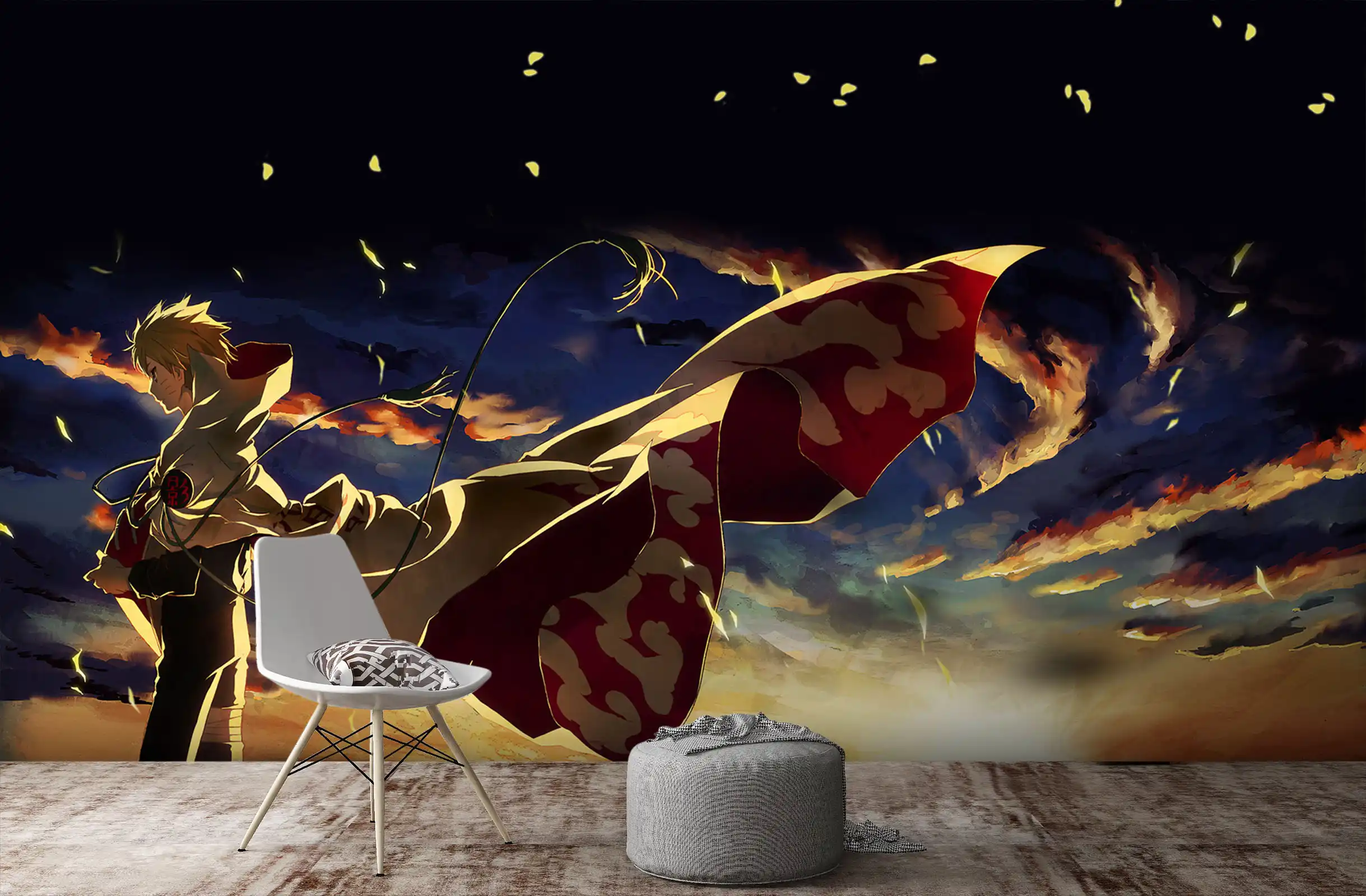 自己粘着 3dナルトクラシック66日本アニメ壁紙壁画壁印刷デカール壁の壁画 壁紙 Aliexpress