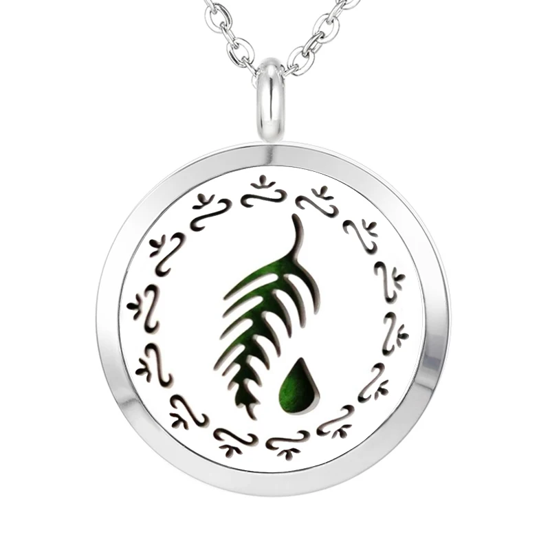 197 Essential Oil Diffuser Locket Pendant Necklace