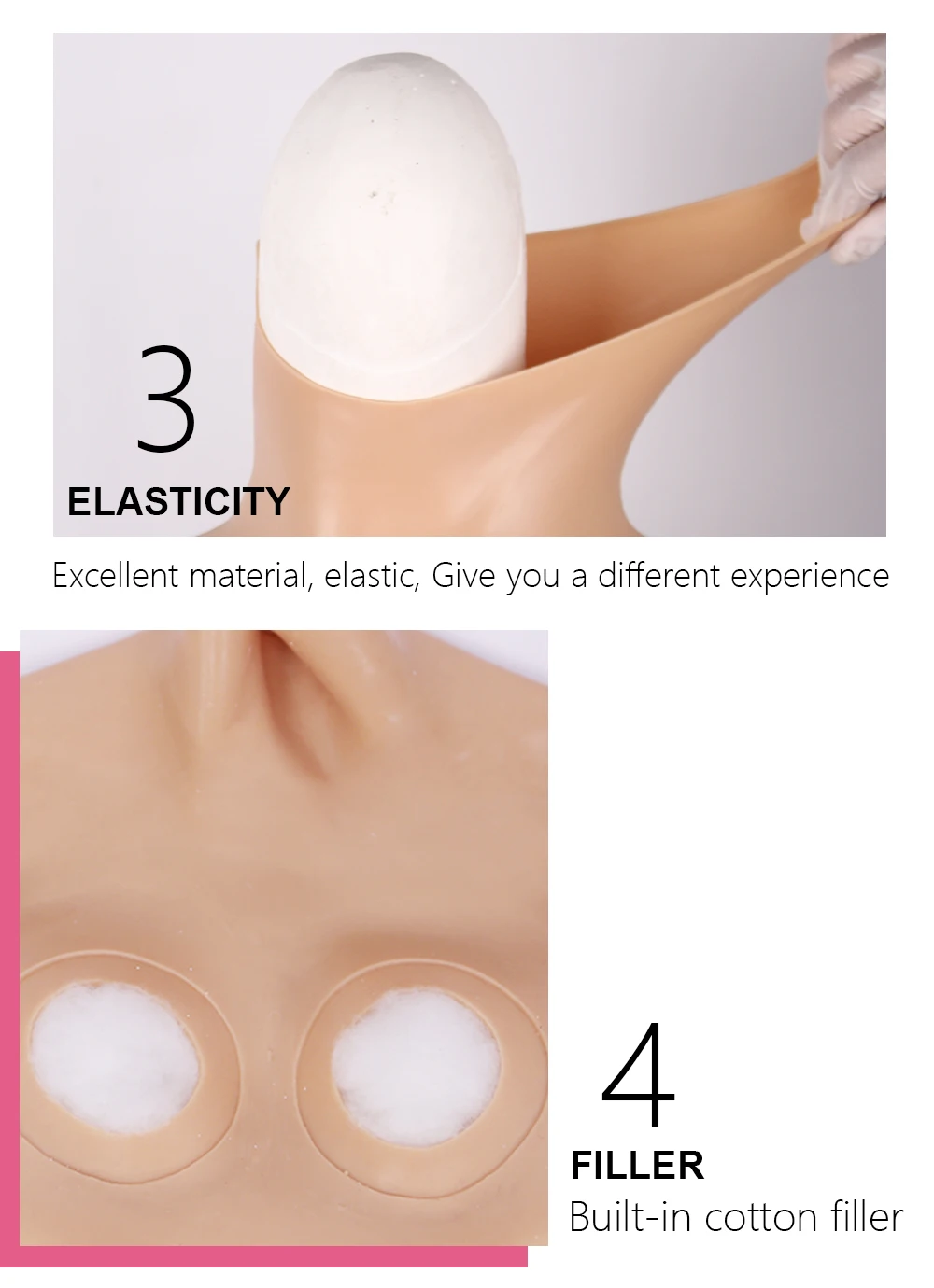 D Cup Silicone Breast Forms Fake Boobs for Mastectomy Woman Tits Breast Enhancer Artificial Boobs Chest for Crossdresser Sissy (4)