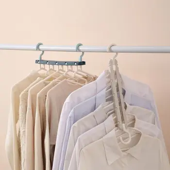 

Multifunctional 5 in 1 Folding Hangers Clothes Pants Storage Rack Save Space Wardrobe Organization
