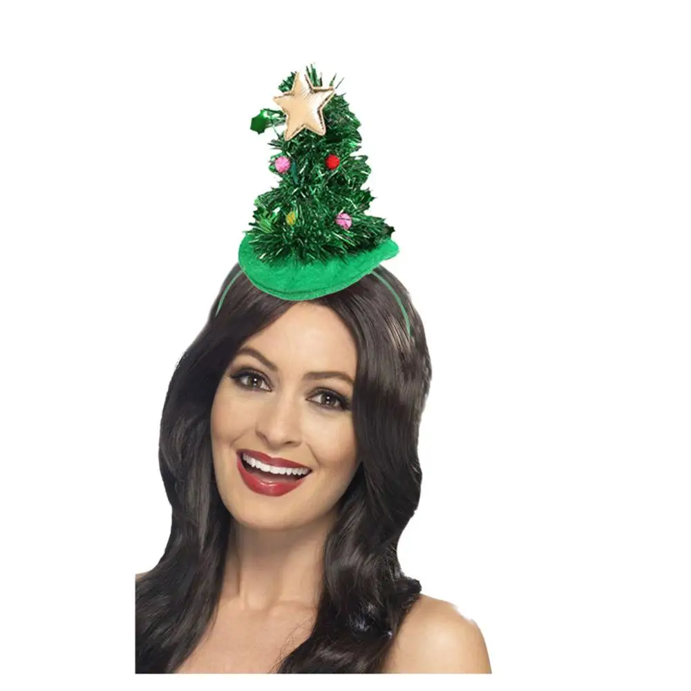Christmas Tree Santa Hat Headband Costume Accessory 