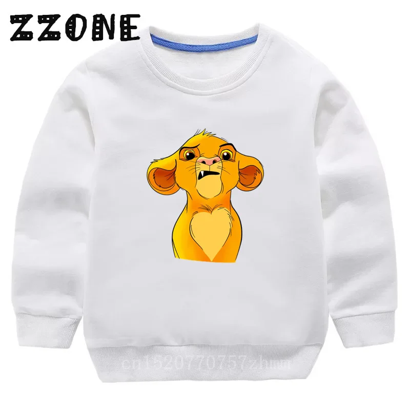 kids' yellowstone t shirts Children's Hoodies Kids Cute Simba Cartoon Lion King Print Sweatshirts Baby Pullover Tops Girls Boys Autumn Clothes,KYT5315 children's anime hoodie Hoodies & Sweatshirts