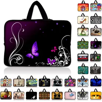 

10 11.6 15.4 13 13.3 15.6 17inch Butterfly Flower Notebook Laptop Sleeve Bag Case Carrying Handle Bag For Macbook Air/Pro/Retina