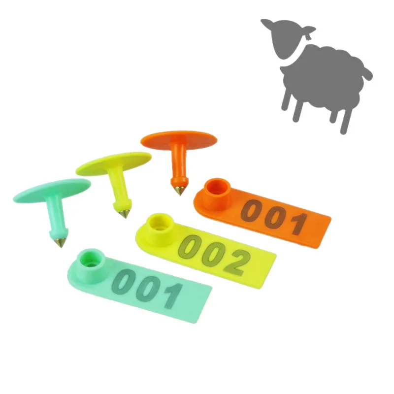 100pc Farm Animals Number Animal Livestock Ear Tag Tagging Marker