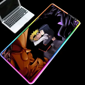 

RGB mouse pads multi-size selection Naruto series couple mouse pads high quality desk pads suitable for csgo dota2