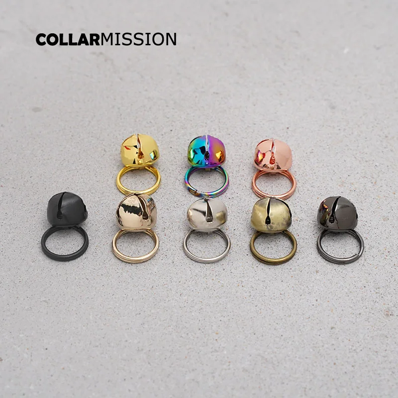 

50pcs/lot DIY accessory 12mm lovely have the bell for cat collar high quality plated metal buckle 8 colours