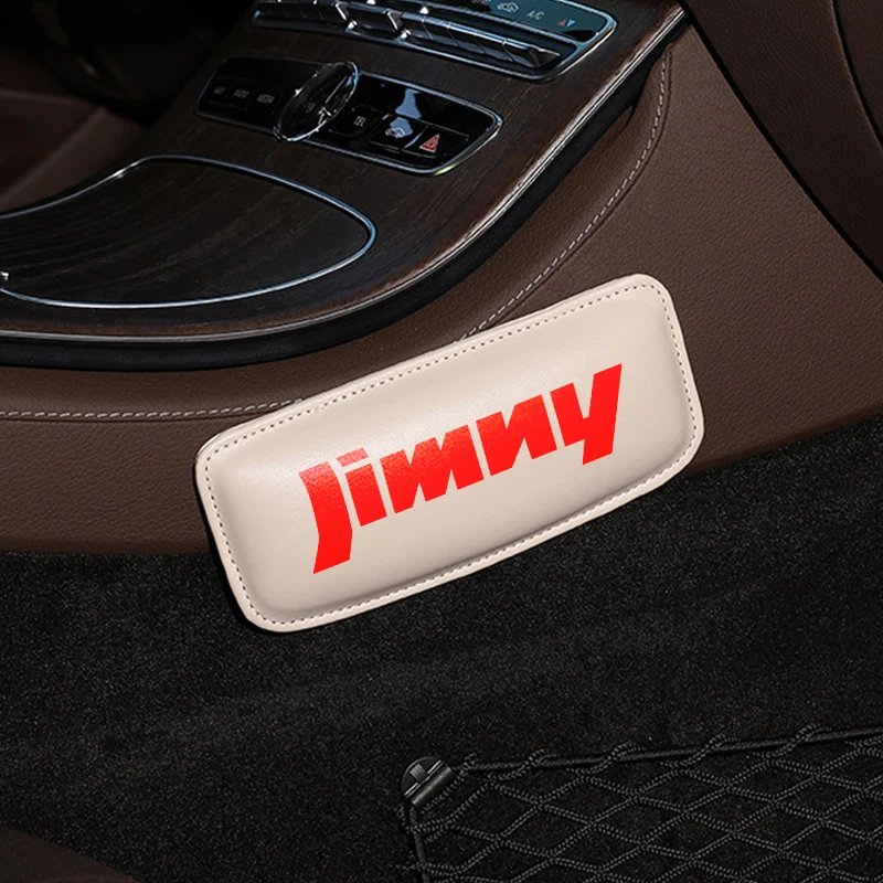 Подушка для поддержки бедра, автомобильный наколенник для Suzuki Jimny, аксессуары для салона автомобиля, мягкая кожаная подушка для автомобильного сиденья