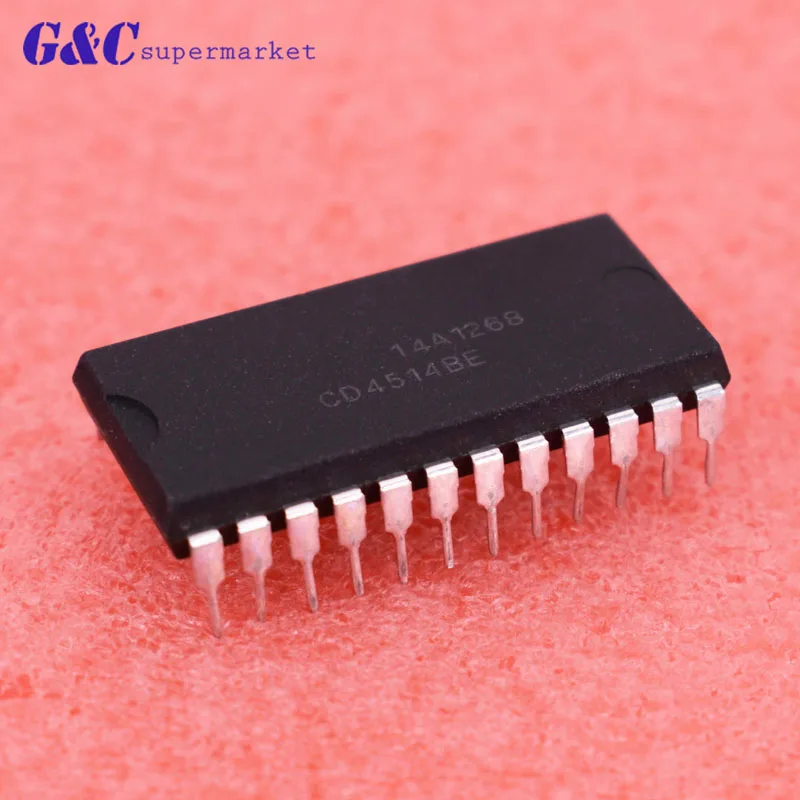 

1PCS/5PCS CD4514BE CD4514B CMOS 4-BIT LATCH/4-TO-16 LINE DECODERS DIP 24PIN