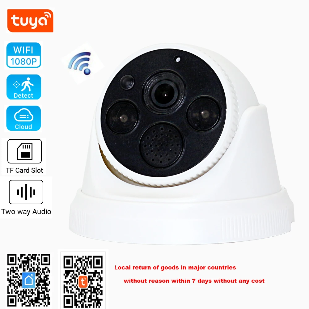 Беспроводная камера видеонаблюдения Tuya Wi-Fi IP-камера для домашнего использования