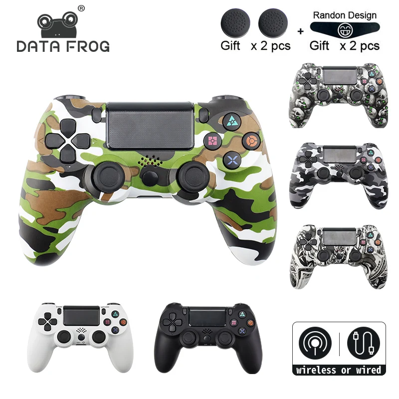 

DATA FROG Wireless Gamepad for PS4 Controller For Playstation Dualshock 4 Wired/Wireless Joystick Bluetooth Gamepads