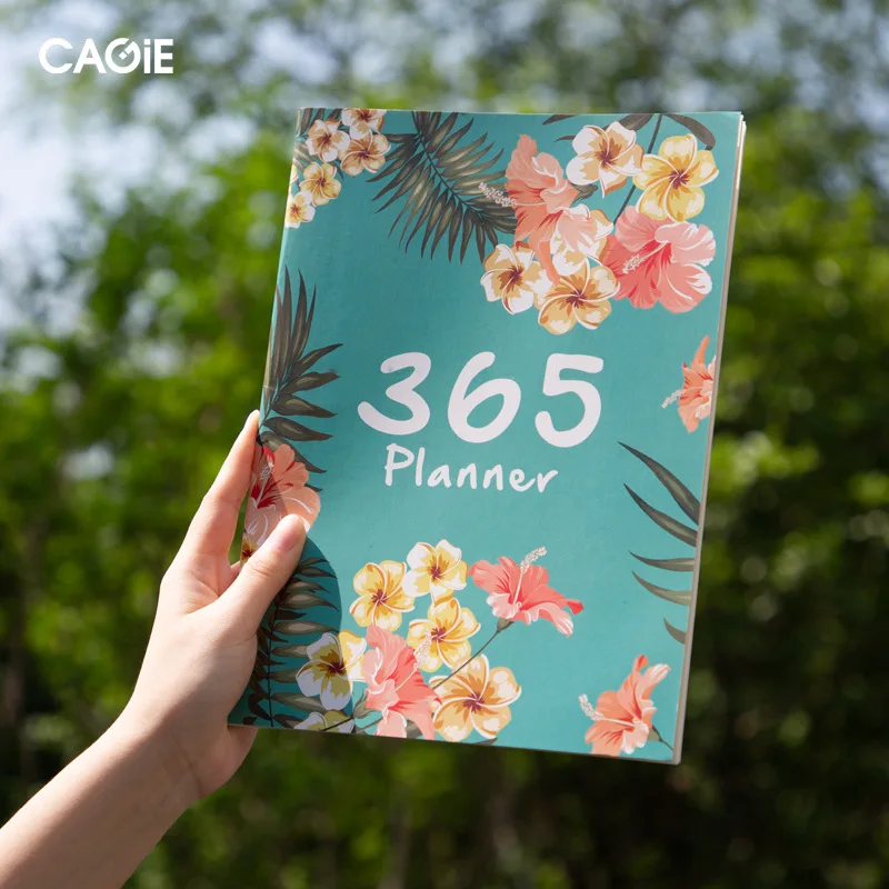 Kawaii Flower 2020 2021 A4 органайзер для ежемесячного блокнота 365 дней журналы сделай сам