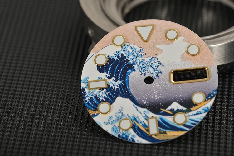 

Seiko0 watch modified accessories kana surf dial luminous nail skx007 abalone series universal 28.5mm