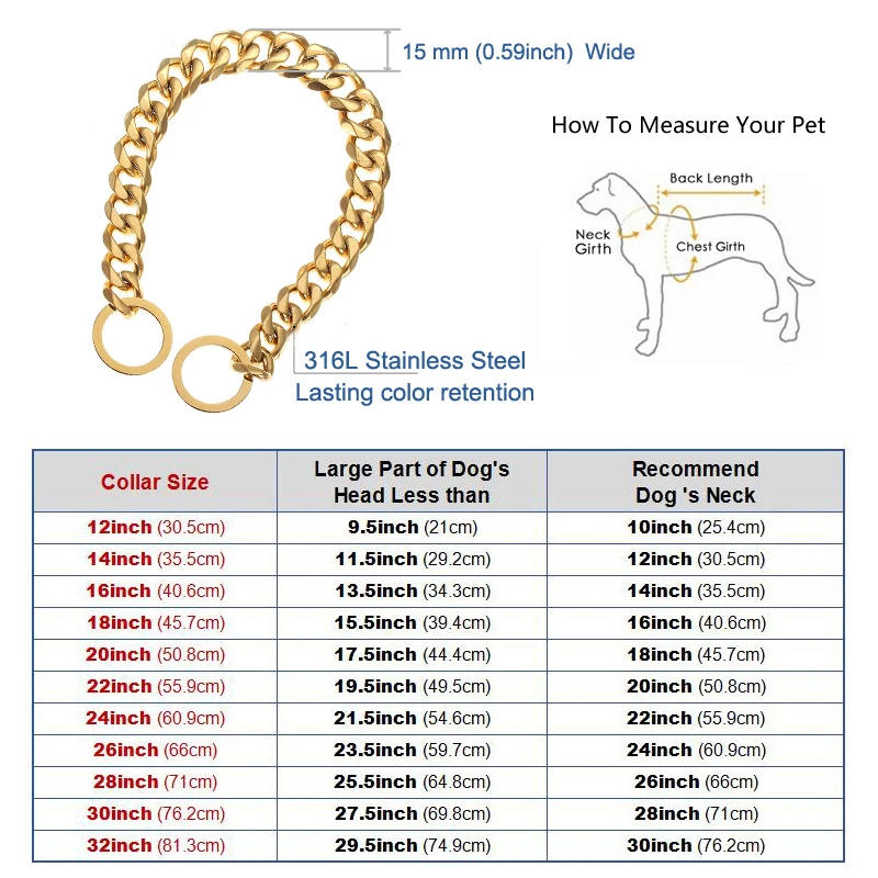 Металлический ошейник для собак 15 мм|choke chain collar|dog collarchoke |