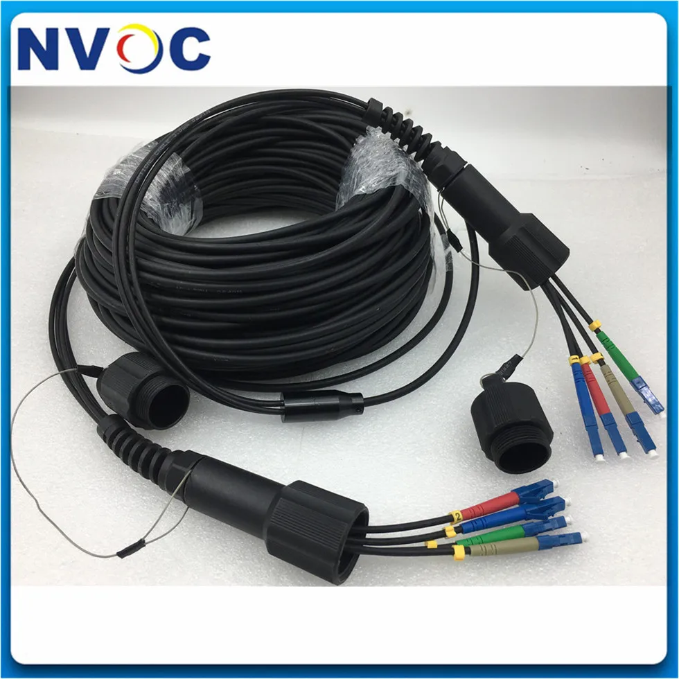 4 ядра 10 м 25 30 50 70 80 SM G657A1 LSZH 1 шт. волоконный Перемычка PDLC/UPC(4 ядра) 4C LC/SC/FC/STUPC