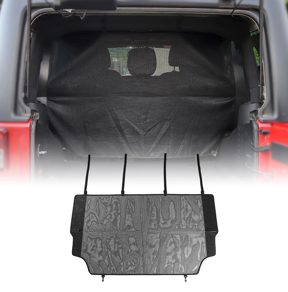 

MOPAI Car Boot Pet Separation Net Fence Safety Barrier Car Trunk Cargo Safety Net for Jeep Wrangler JL 2018+ Car Accesories