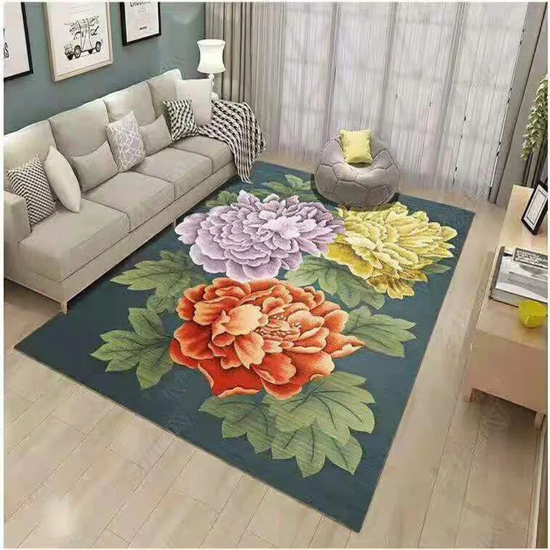 Flower Area Rugs for Home Living Room Rug for Living Room Bedroom Carpet Rugs for Children Rooms Large Rug Living Room Rugs