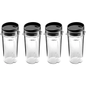 

16-Ounce Blender Cups Set for Nutri Ninja Replacement Professional Blender