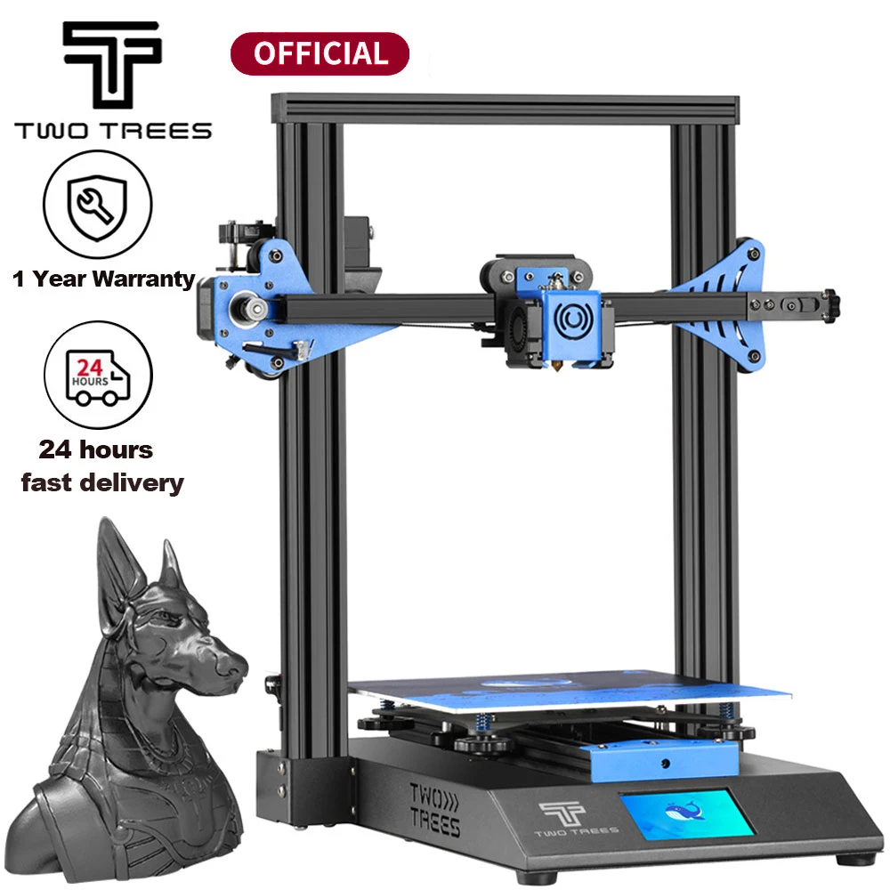 3D-принтер Twotrees FDM Blu-3 V2 I3 TMC2225 2022 дюйма с цветным сенсорным экраном |