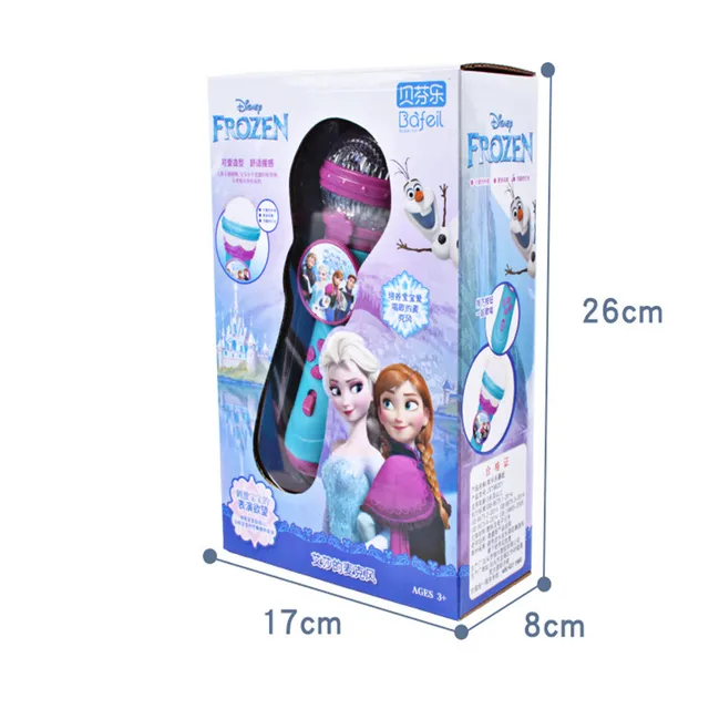 Genuine Disney Frozen 2 Children Singing Microphone Public Music Main Microphone Amplifier Baby K Song Girl Toy 3