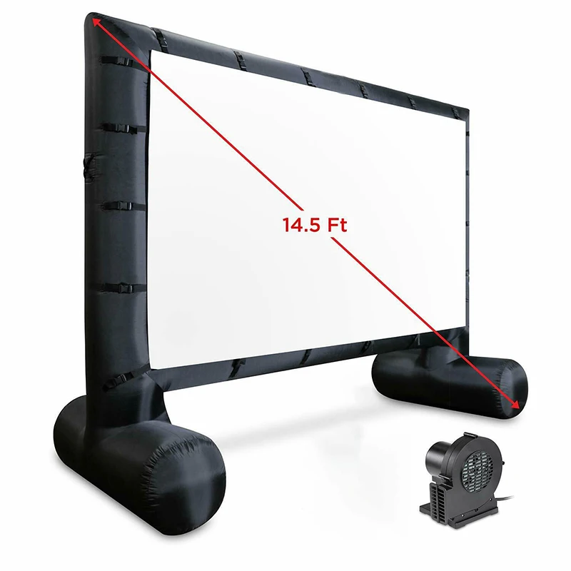 14,5 футов надувной наружный проектор надувной фильм экран для фильмов портативный проектор экран кино с воздуходувкой