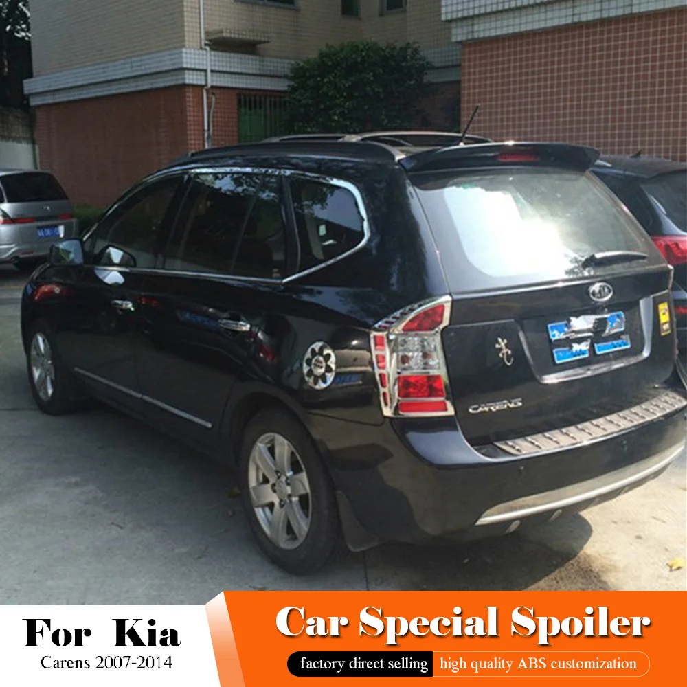 Черный Задний спойлер для Kia Carens 2007 2014 материал АБС пластик высокого качества