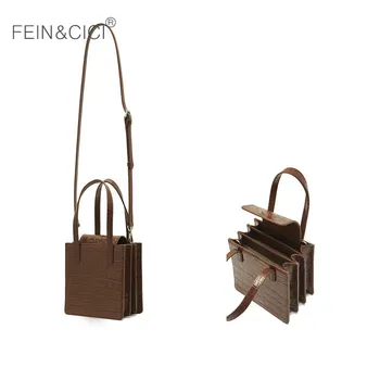 

Animal print alligator messenger bag women pu leather flap tote handbag bucket crossboday bag 2020 summer new shoulder bag