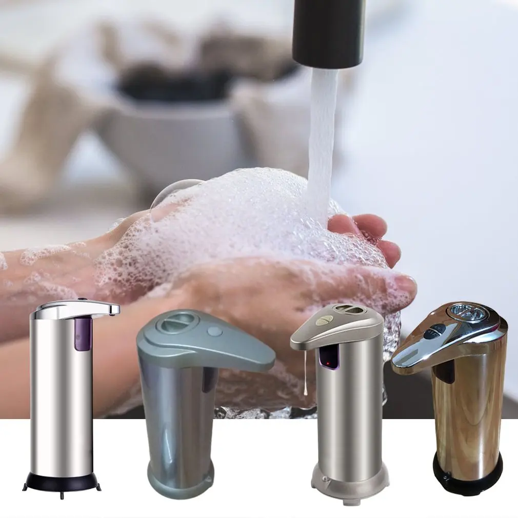 Нержавеющая сталь автоматический дозатор мыла дезинфицирующее средство для рук Бутылка бытовой ванная комната гель для душа отель санитарный стол