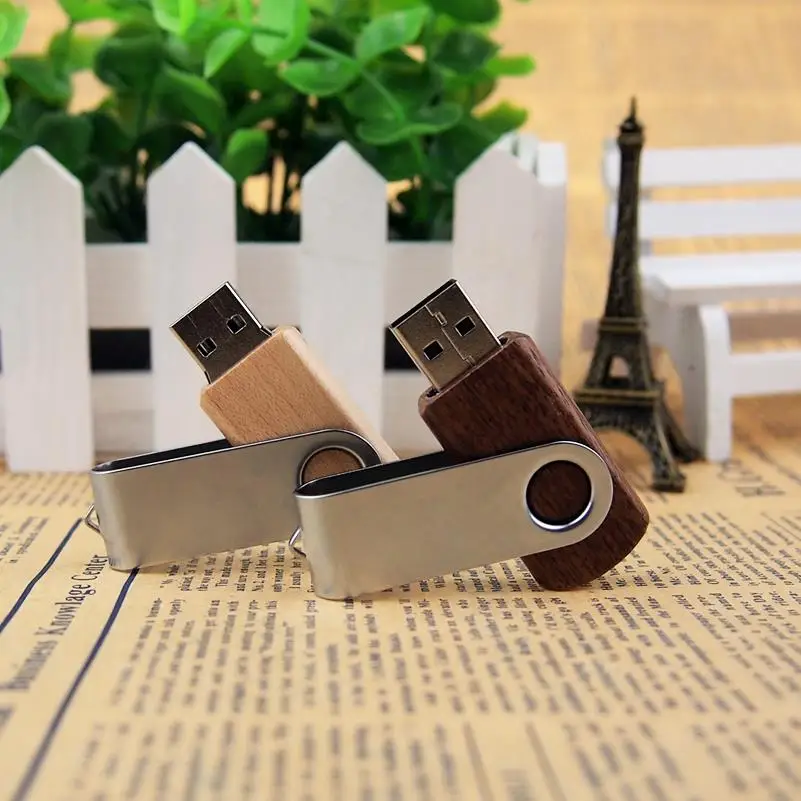 Поворачивается деревянный USB pendrive u диск USB2.0 флеш накопитель 4GB/8GB/16GB/32GB/флеш