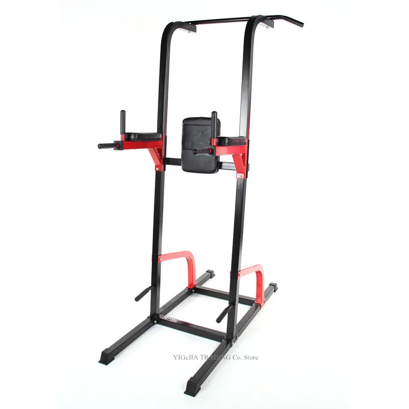 Amikadom Dip Station Adjustable Multi-Function Power Tower Workout Dip Stands Pull Up Bar for Home Gym Strength Training Fitness Equipment 330lb Capability