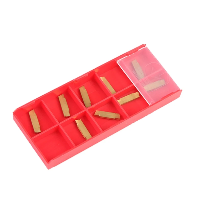 

Lathe Turning Holder with Carbide Alloy Blades Wrench Kit Grooving Bar Tool