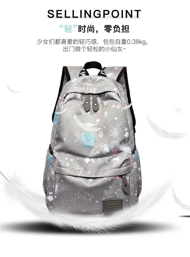 Spring New Style Dream Starry Sky Backpack Cross Border School Bag Primary School STUDENT'S Backpack Manufacturers Direct S