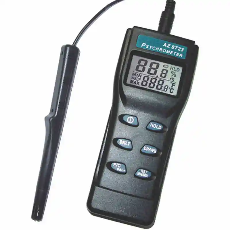 AZ8723 гигро-термометр дистанционного зонда типа, метр точки росы AZ-8723 термометр температуры.& RH