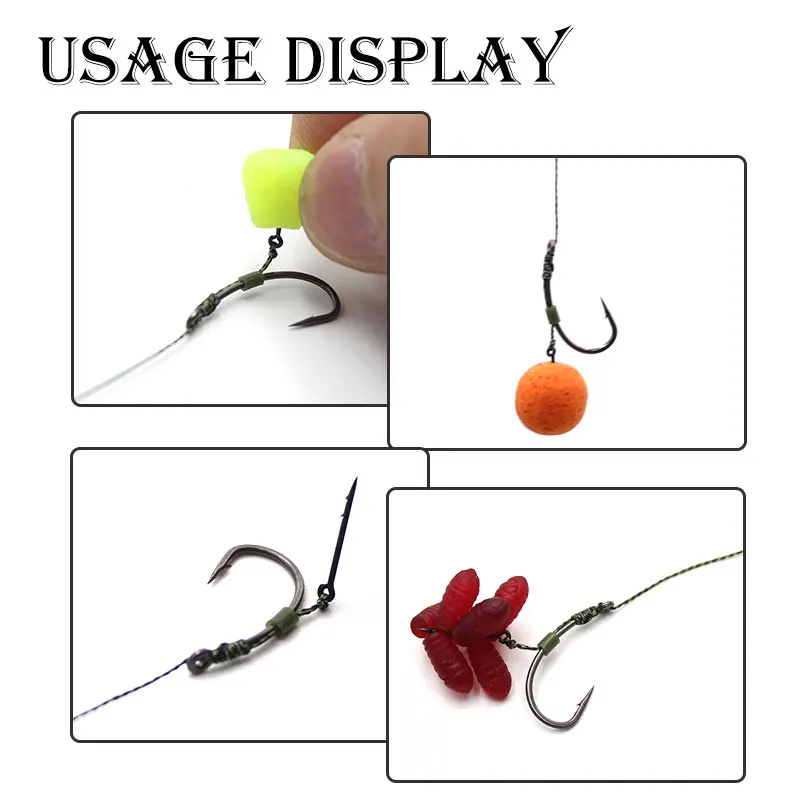 30pcs Carp Fishing Accessories Bait Stings With Micro Barbed Maggot Bait Needles For Method Feeder Carp Hook Spinner Pins