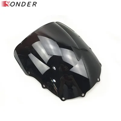 Black Screen For Kawasaki ZZR400 ZZR600 ZZR 400 ZZR 600 1993-2007 1993 1994 1995 1996 1997 1998 1999 2000 Windshield WindScreen - Цвет: Black