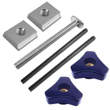 Goulotte de Table M6 M8 écrou, tige filetée en forme de T, fixation de gabarit, scie pour routeur, scies à ruban, travail du bois