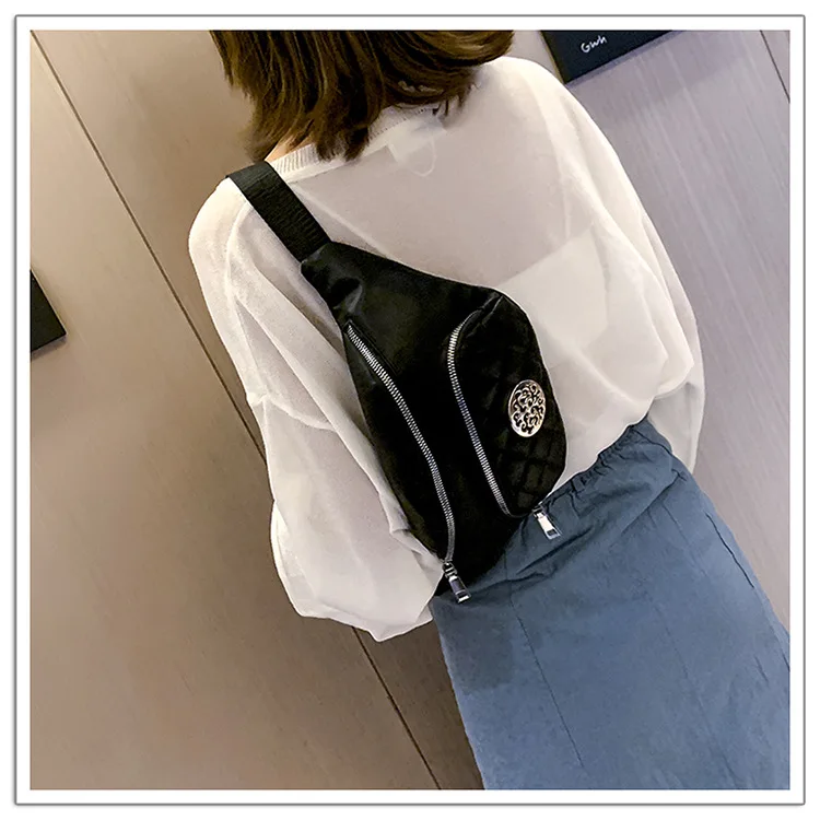 JIULIN Women new trendy Korean version broadband one shoulder bag fashion foreign gas rhomboid chest bag