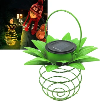 

Pendant Lamp Waterproof Party Night Light String Lamps Garden Decor Pineapple Light Vintage Solar Powered For Bar Cafe Decor