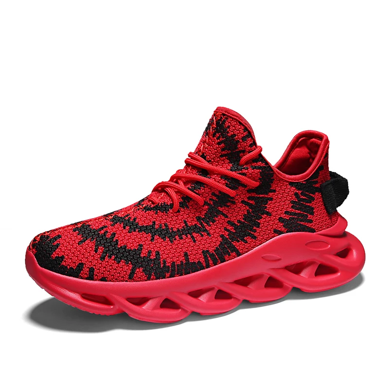 Black Red Новые кроссовки для бега Flywire Trail мужские Нескользящие туфли с босиком удобные дышащие кроссовки Мужская Спортивная обувь - Цвет: Black Red